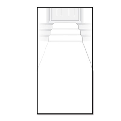 White carpet runner decoration made of polyester material.