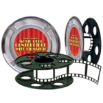 Movie Reel w/Filmstrip Centerpiece (Pack of 12) Movie Reel with Filmstrip Centerpiece, decoration, centerpiece, hollywood, new year's eve, halloween, wholesale, inexpensive, bulk