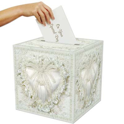 White Wedding/Anniversary Card Box