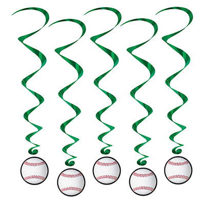 Baseball Whirls (Pack of 30) Baseball Whirls, baseball, whirl, decoration, sports, wholesale, inexpensive, bulk