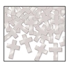 Silver Confetti Crosses