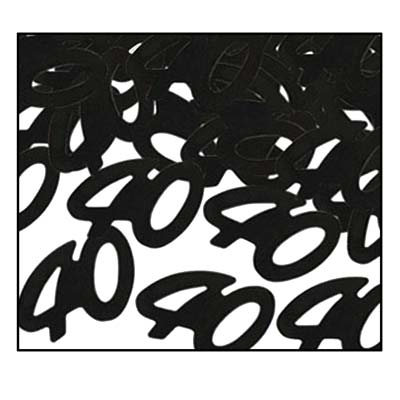 Black 40 Silhouettes Confetti