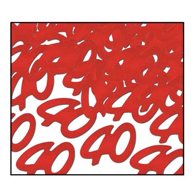 Red 40 Silhouettes Confetti 