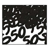 Black 50 Silhouettes Confetti