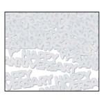 Silver Happy Anniversary Confetti