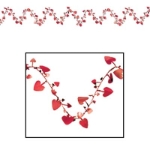 Red Gleam 'N Flex Heart Garland for Valentine's Day