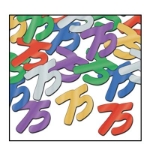 Assorted Colors 75 Silhouettes Confetti