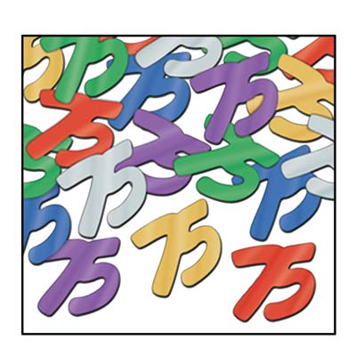 Assorted Colors 75 Silhouettes Confetti