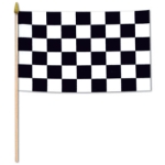 Checkered Flag - Fabric (Pack of 12) Checkered Flag, checkered, flag, black and white, race, racetrack, party favor, wholesale, inexpensive, bulk, decoration