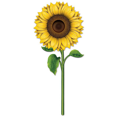 Sunflower Cutout (Pack of 12) Sunflower Cutout, sunflower, cutout, decoration, spring, summer, wholesale, inexpensive, bulk