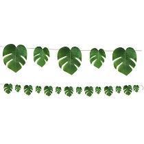 Tropical Palm Leaves Streamer for a Luau