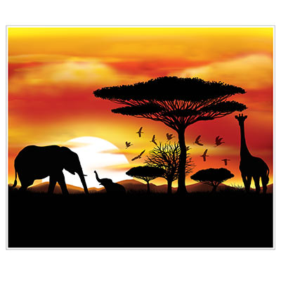 Safari Instant Mural for a Themed Party