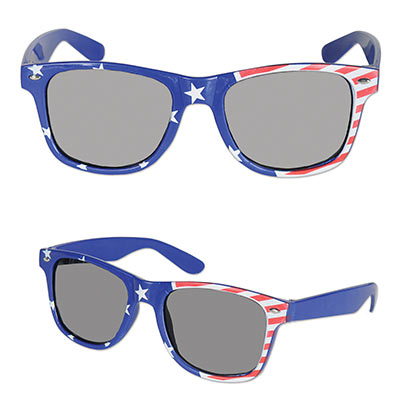 Red, White and Blue Patriotic Glasses
