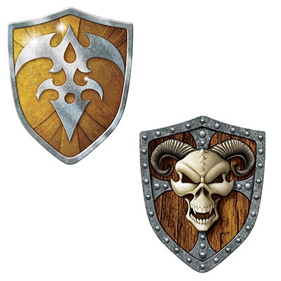 Shield Cutouts for Medieval Themed Party