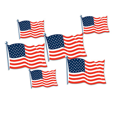 American Flag Cutouts 4th of July Decorations 