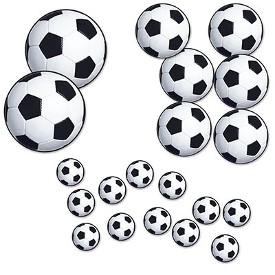 Soccer Ball Cutouts for a Sports Themed Party