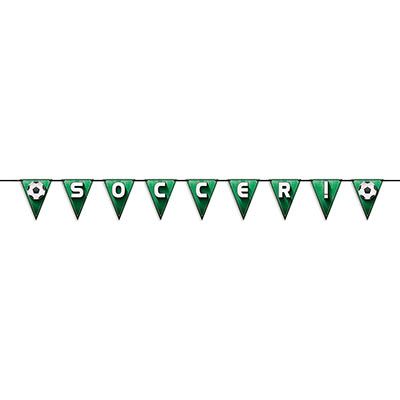 Green Soccer!/Football Pennant Streamer