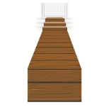 Wooden Plank Runner for a Luau Themed Party