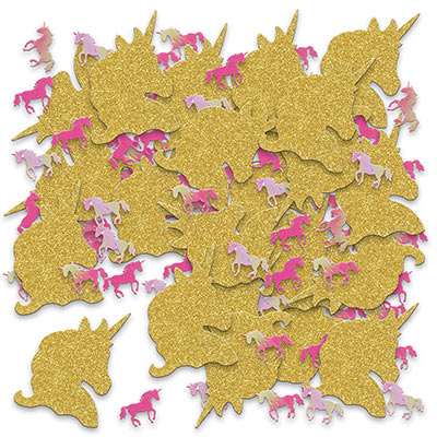 Unicorn Deluxe Sparkle Confetti (Pack of 12) Unicorn Deluxe Sparkle Confetti, unicorn, sparkle, glitter, confetti, fantasy, new years eve, wholesale, inexpensive, bulk
