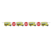 School Bus Streamer for back to school Party