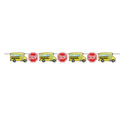 School Bus Streamer for back to school Party