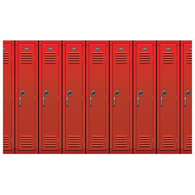 Lockers Backdrop for a back to school party