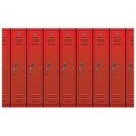 Lockers Backdrop for a back to school party
