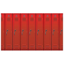 Lockers Backdrop for a back to school party