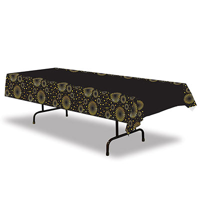 Black and Gold Celebrate! Tablecover