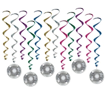 Assorted Color Disco Ball Whirls 