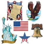 Patriotic Cutouts 4th of July wall decorations