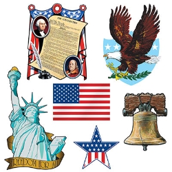 Patriotic Cutouts 4th of July wall decorations