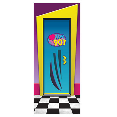 I Love The 90s Door Cover for a 90s themed party