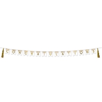 Gold Congratulations Tassel Streamer