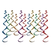 DISC-Assorted Metallic Whirls (Pack of 72) Assorted Metallic Whirls, metallic, whirls, assorted colors, multi-color, new years eve, wholesale, inexpensive, bulk