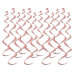 Rose Gold Metallic Whirls (Pack of 72) Metallic Whirls, whirls, metallic, rose gold, decoration, wholesale, inexpensive, bulk, girl, baby shower