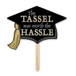 Grad Cap Yard Sign (Pack of 6) Grad Cap Yard Sign, graduation cap, yard sign, decoration, graduation, classroom, wholesale, inexpensive, bulk