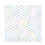 Iridescent Stripes Beverage Napkins that changes colors under light fixtures.