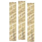 Lattice Party Panels made of clear plastic material and printed with a lattice design. 