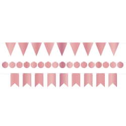Foil Mini Streamer Kit (Pack of 12) Foil Mini Streamer Kit, streamer, decoration, rose gold, baby shower, wholesale, inexpensive, bulk