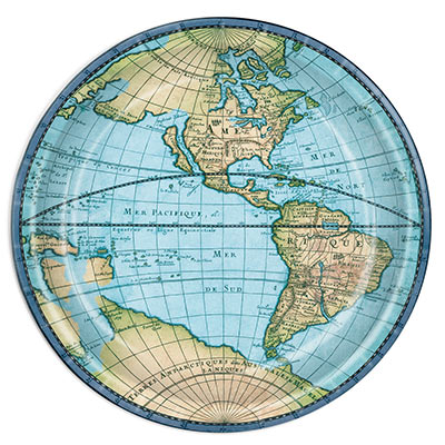 Bon Voyage Plates (Pack of 96) Bon Voyage Plates, bon voyage, plates, around the world, wholesale, inexpensive, bulk