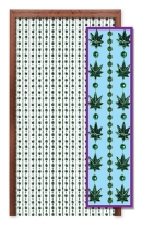 Weed Bead Curtain (Pack of 1) Weed Bead Curtain, weed, weed bead, curtain, decoration, 60's, new year's eve, wholesale, inexpensive, bulk