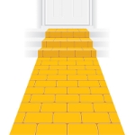 Yellow Brick Runner (Pack of 6) Yellow Brick Runner, yellow brick, runner, decoration, fantasy, birthday, new year's eve, wholesale, inexpensive, bulk