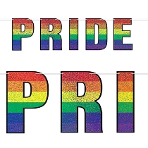 Pride Streamer (Pack of 12) Pride Streamer, streamer, pride, new year's eve, rainbow, decoration, wholesale, inexpensive, bulk