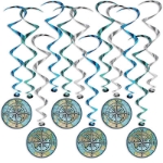 Bon Voyage Whirls (Pack of 72) Bon Voyage Whirls, bon voyage, whirls, around the world, decoration, compass, wholesale, inexpensive, bulk