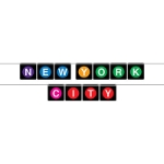 New York City Streamer (Pack of 12) New York City Streamer, New York City, streamer, around the world, prom, new year's eve, decoration, wholesale, inexpensive, bulk