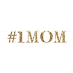 #1 Mom Streamer (Pack of 12) #1 Mom Streamer, #1 Mom, streamer, decoration, Mother's Day, wholesale, inexpensive, bulk