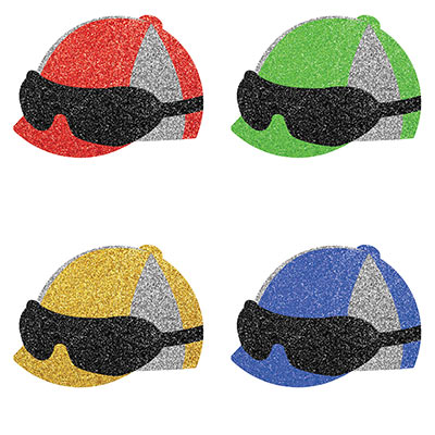 Jockey Helmet Deluxe Sparkle Confetti (Pack of 12) Jockey Helmet Deluxe Sparkle Confetti, jockey helmet, sport, derby day, confetti, decoration, wholesale, inexpensive, bulk