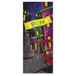 Fiesta Door Cover (Pack of 12) Fiesta Door Cover, fiesta, door cover, decoration, cinco de mayo, wholesale, inexpensive, bulk
