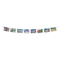 Travel America Postcard Streamer (Pack of 12) Travel America Postcard Streamer, travel, america, streamer, around the world, decoration, new years eve, prom, wholesale, inexpensive, bulk
